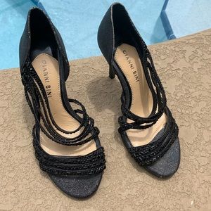 - Gianni Bini black sparkle heels size 6.5